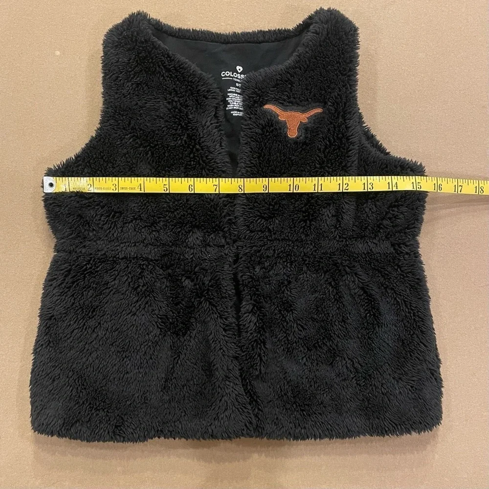 Texas Longhorns Girl’s Colosseum Fluffy Logo Vest Size 5T